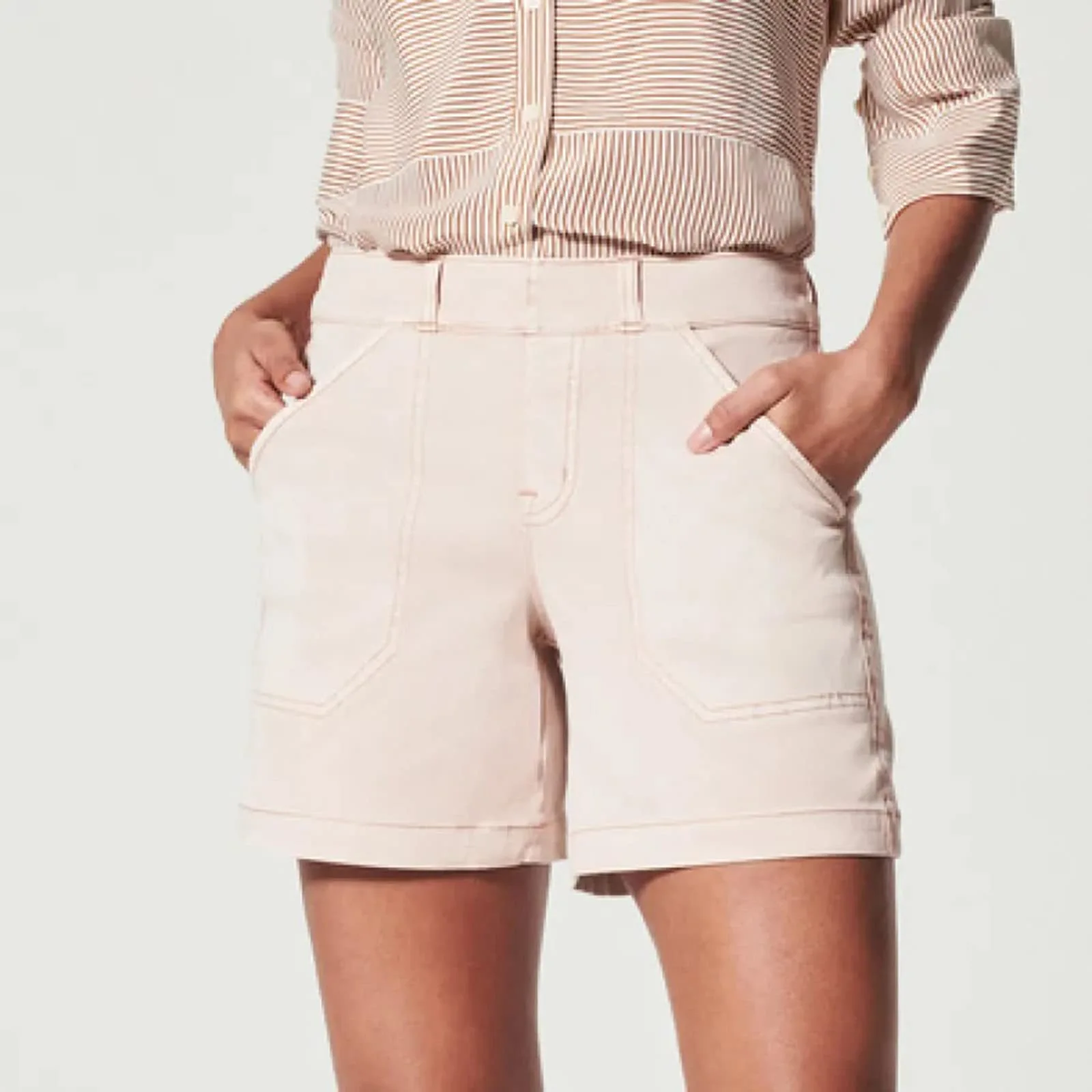 Retro Stretch Denim Shorts for Women