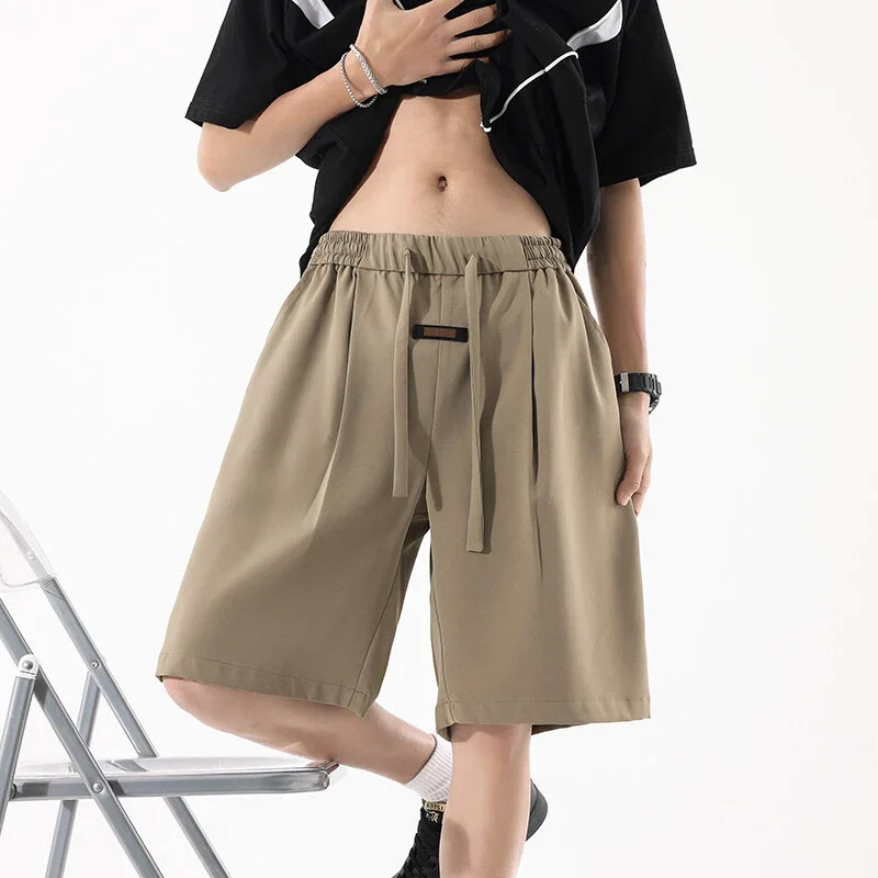 Men's Summer Printed Ice Silk Beach Shorts