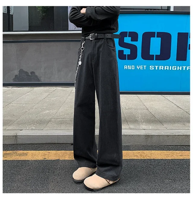 Men's Basic Black Jeans - Spring/Fall Detail