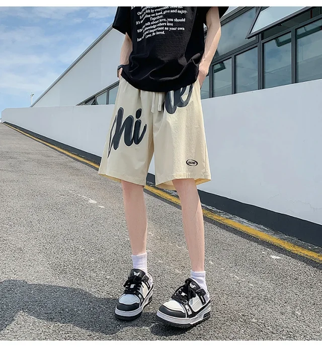 2025 Summer Men's Ice Silk Shorts Detail