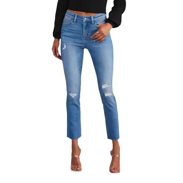 Vintage Slim Stretch Jeans for Women Detail