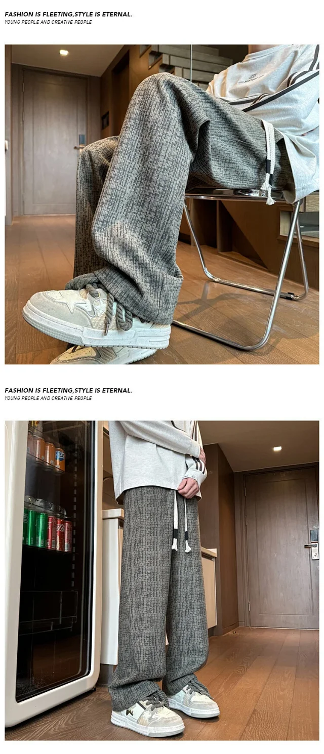 Men's Cozy Retro Trousers Detail