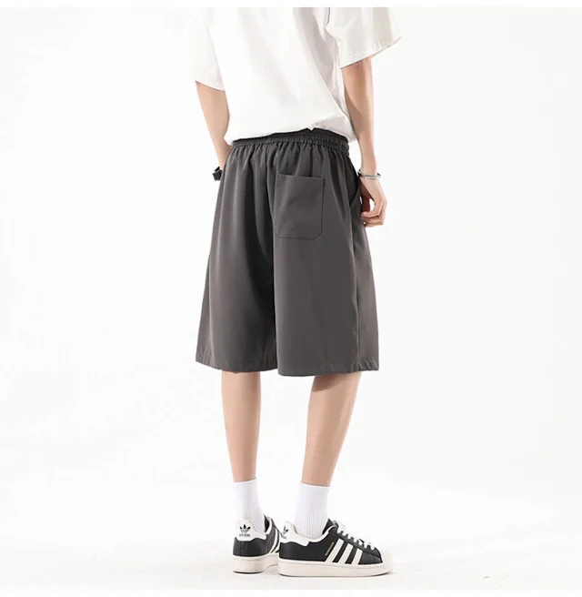 Men's Summer Printed Ice Silk Beach Shorts Detail
