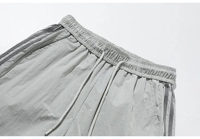 Men's Summer Laser-Punched Beach Shorts Detail
