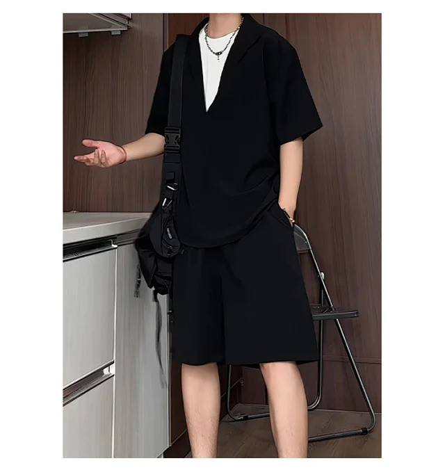 Men's Summer Ice Silk 2-in-1 Set Detail