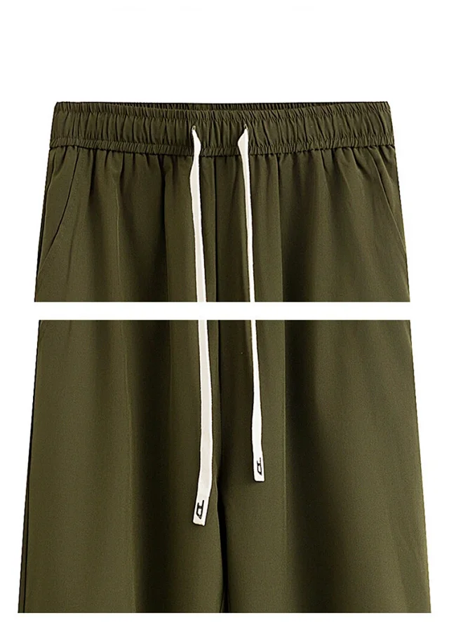 Men's Trendy Retro Micro-flared Street Pants Detail