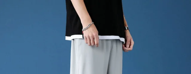Men's Summer Thin Ice Silk Pants Detail