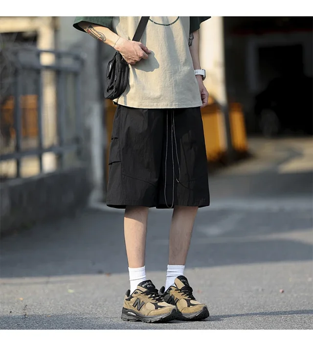 Men's Summer Ice Silk Parachute Shorts Detail