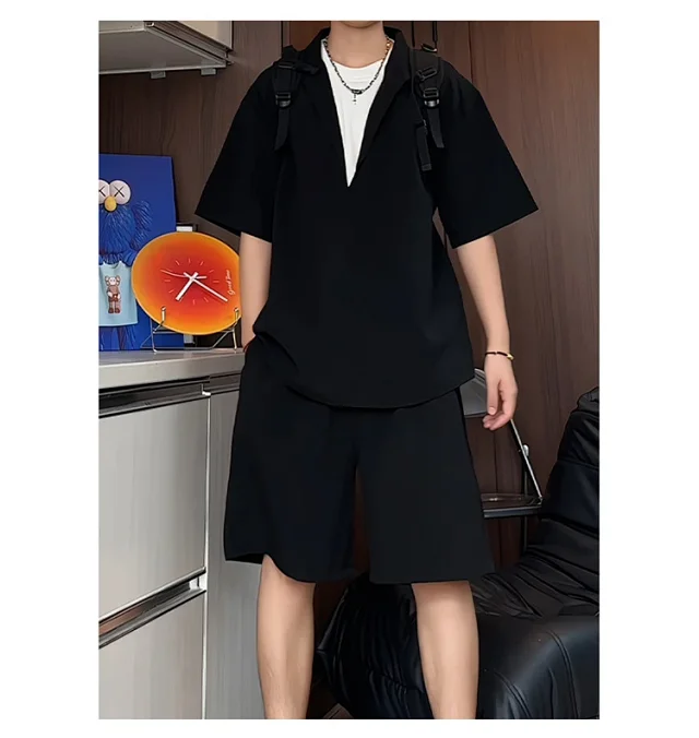 Men's Summer Ice Silk 2-in-1 Set Detail