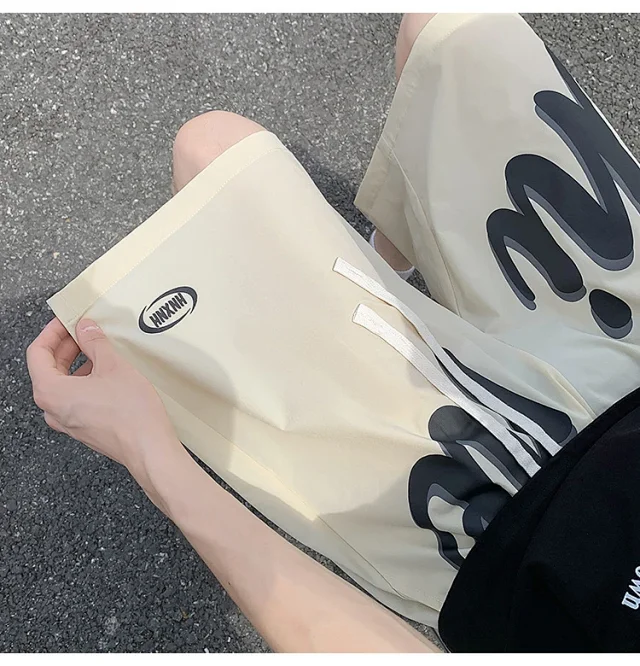2025 Summer Men's Ice Silk Shorts Detail