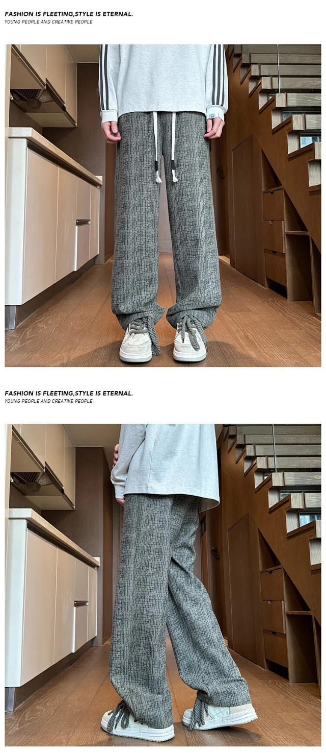 Men's Cozy Retro Trousers Detail