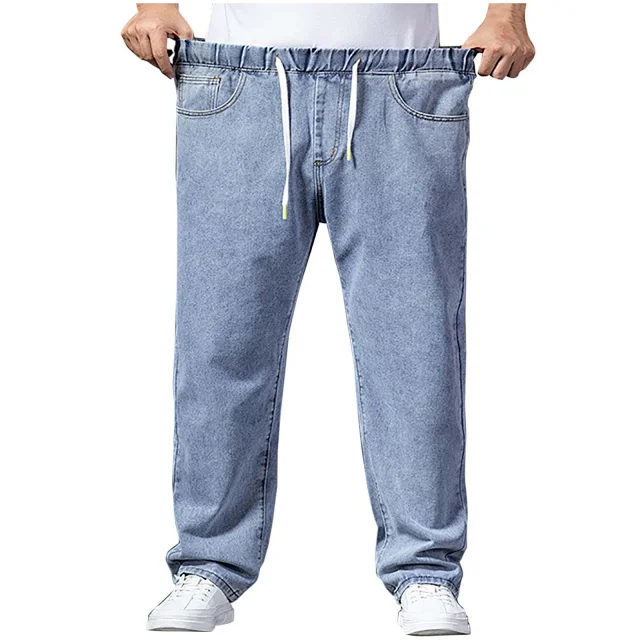 Autumn Men's Wide-Leg Jeans Detail