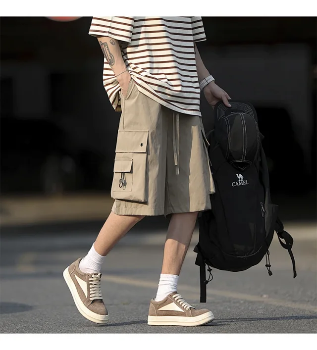 Men's Retro Big Pocket Shorts Detail