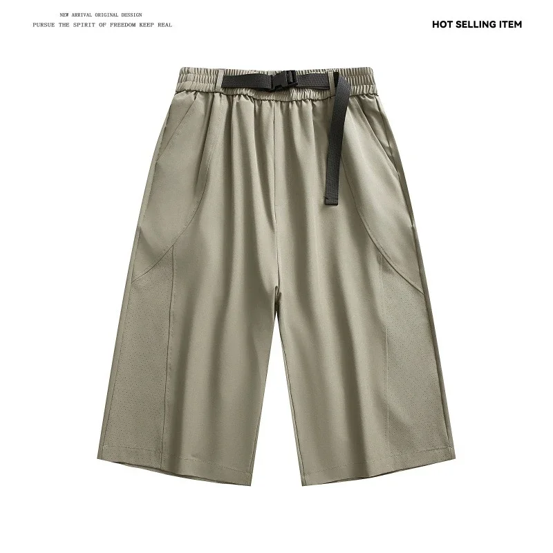 Men's Summer Mesh Pants with Belt