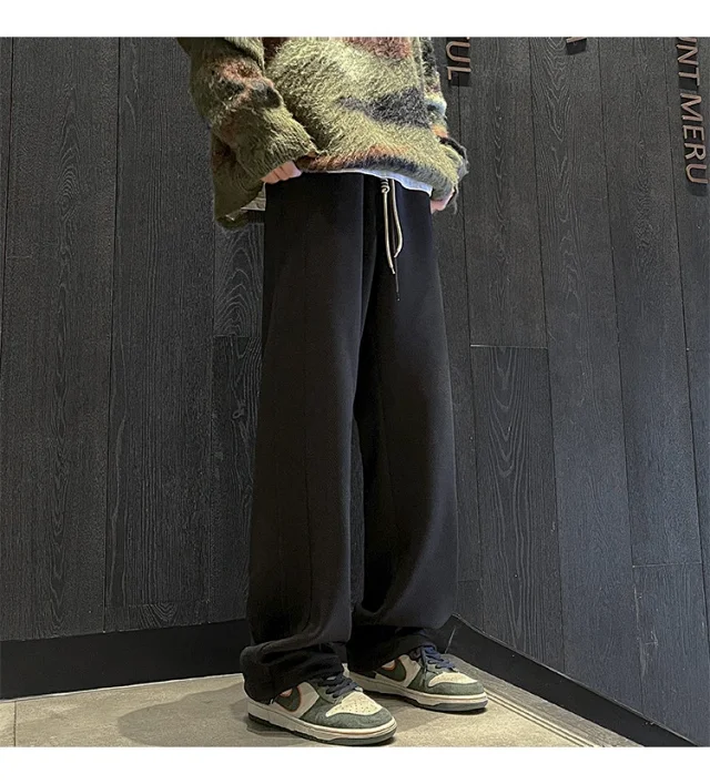 Men's Retro Oversize Wide-Leg Pants Detail
