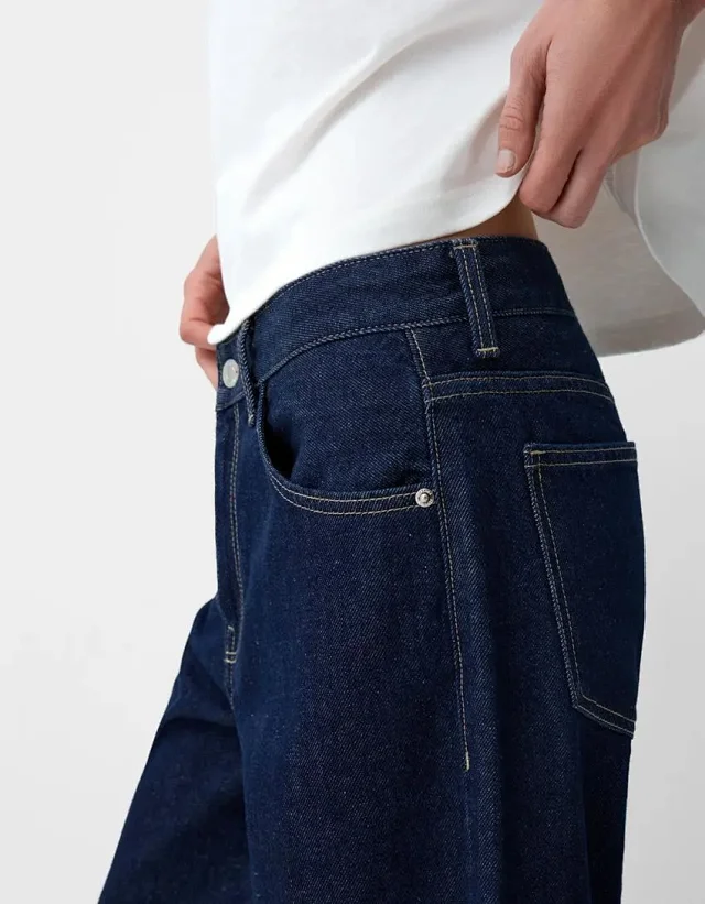 Vintage Loose High-Waist Wide-Leg Pants for Women Detail