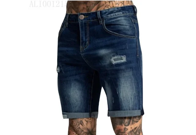 Elastic Ripped Jeans for EU/US Detail