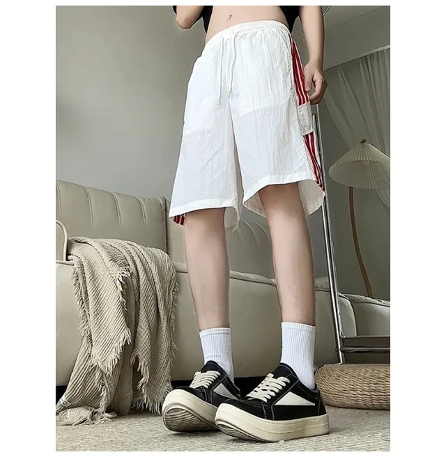 Men's Laser - Perforated Summer Beach Shorts Detail
