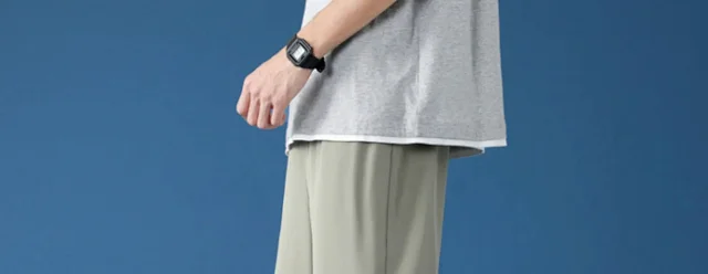 Men's Summer Thin Ice Silk Pants Detail
