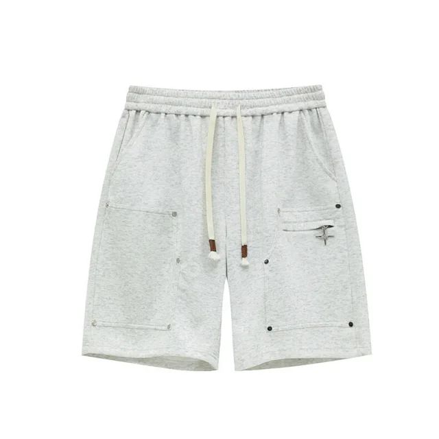 Men's Summer Trendy American Loose Straight Casual Sport Shorts Detail