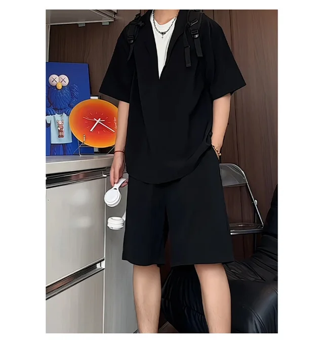 Men's Summer Ice Silk 2-in-1 Set Detail