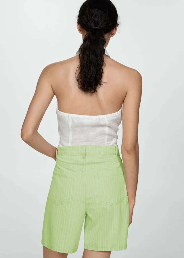 Stylish Loose High - Waist Denim Shorts for Women Detail