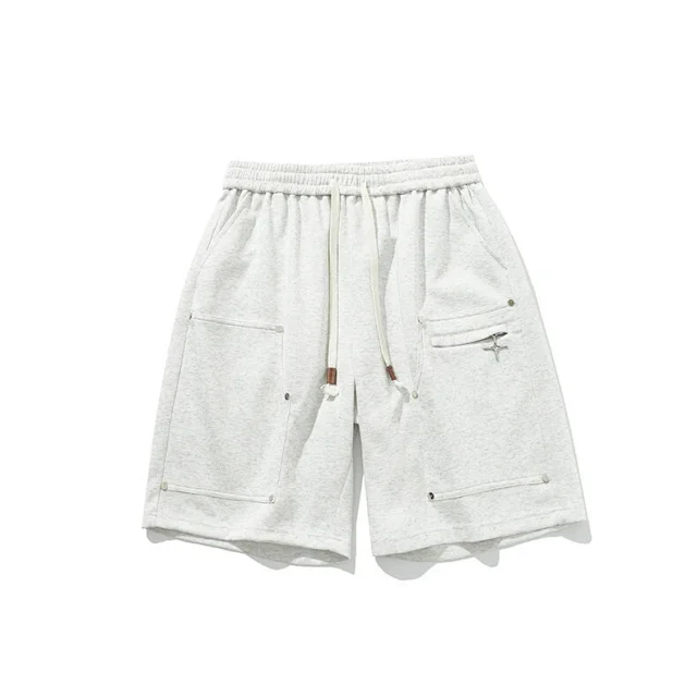 Men's Summer Trendy American Loose Straight Casual Sport Shorts Detail
