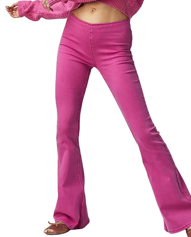 Low - rise Stretch Flare Jeans for Women Detail