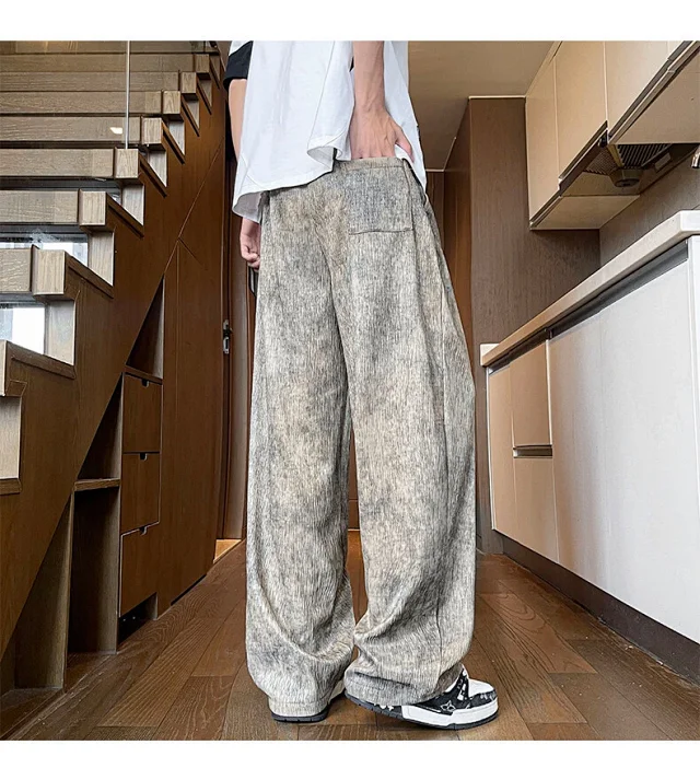 Men's Tie-Dye Ice Silk Pants Detail