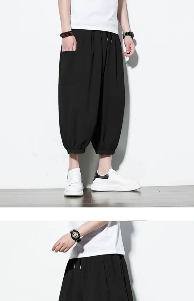 Men's 2025 Summer Ice Silk Capris Detail