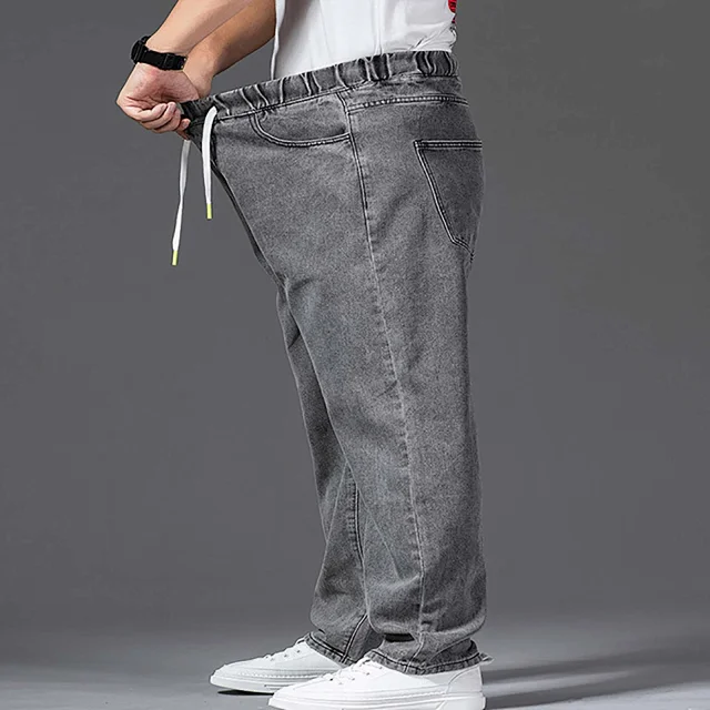 Autumn Men's Wide-Leg Jeans Detail
