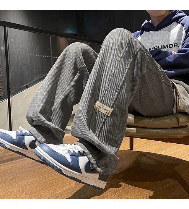 Men's Retro Oversize Wide-Leg Pants Detail