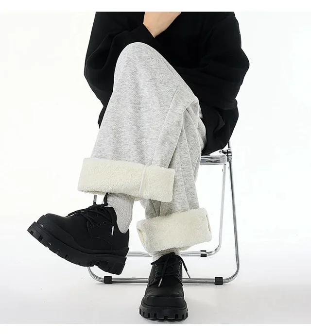 M - 6XL Men's Cleanfit Fluffy Joggers Detail