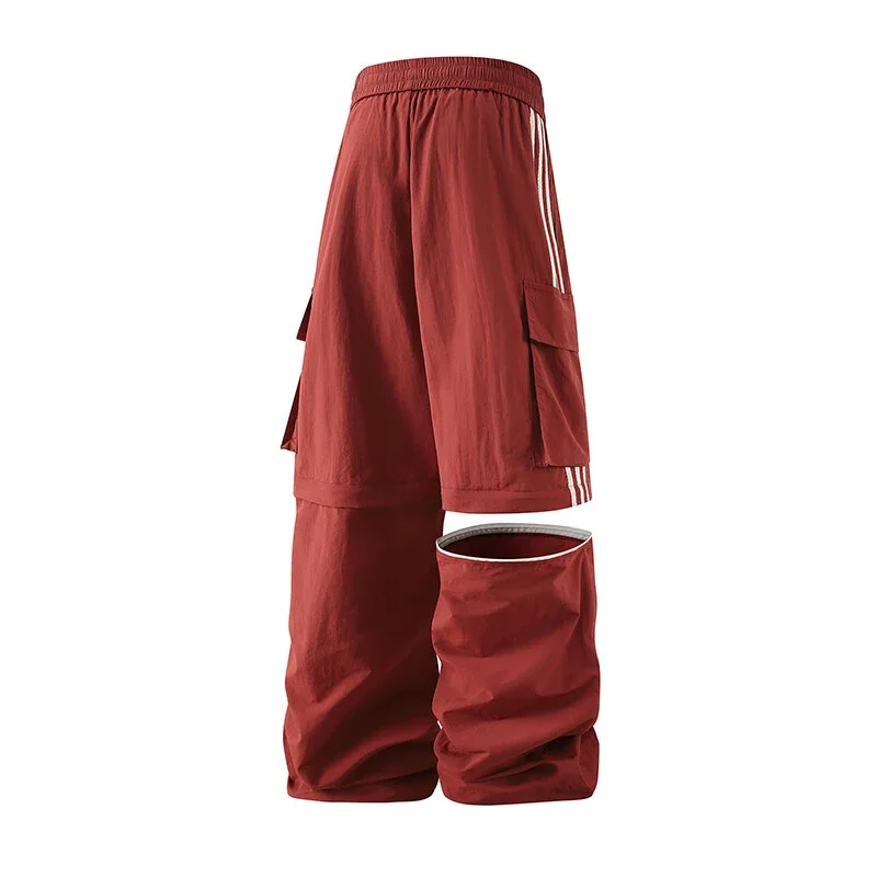 Men's Summer Detachable Parachute Cargo Shorts