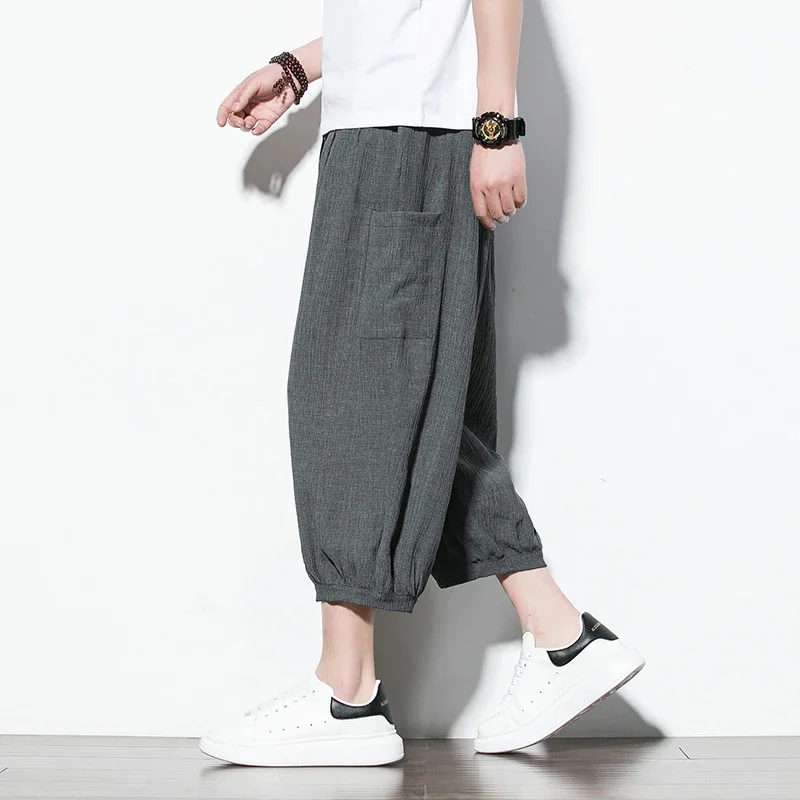 Men's 2025 Summer Ice Silk Capris