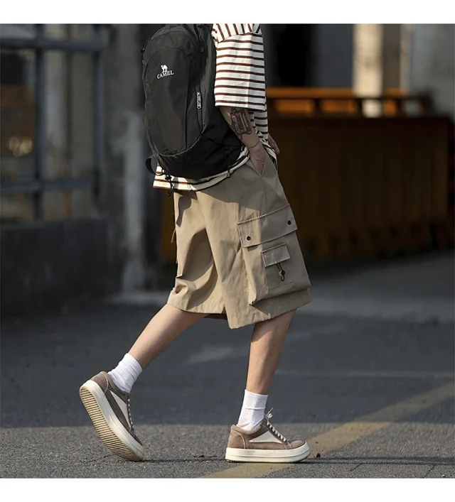 Men's Retro Big Pocket Shorts Detail