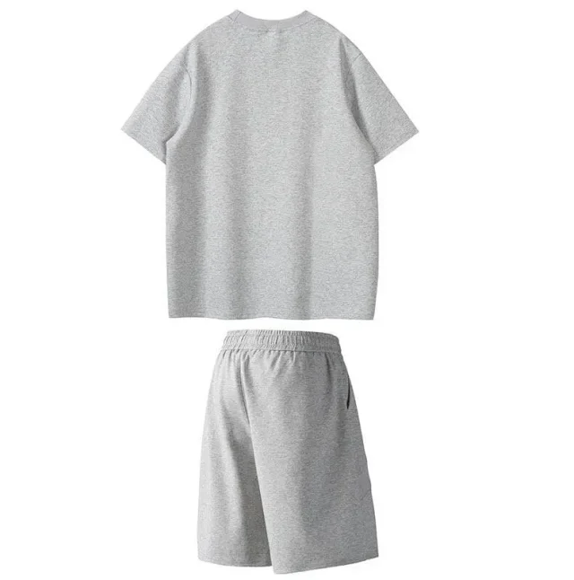 Men's Summer Space Cotton Short Set Detail