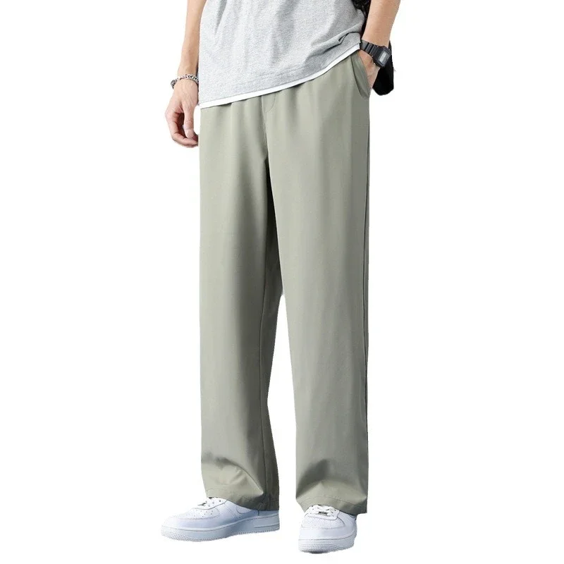 Men's Summer Thin Ice Silk Pants