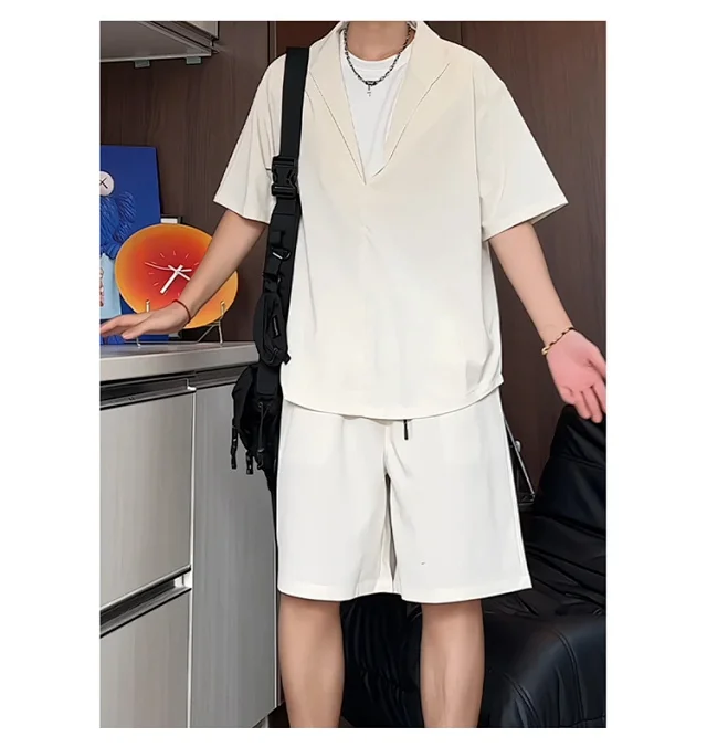 Men's Summer Ice Silk 2-in-1 Set Detail