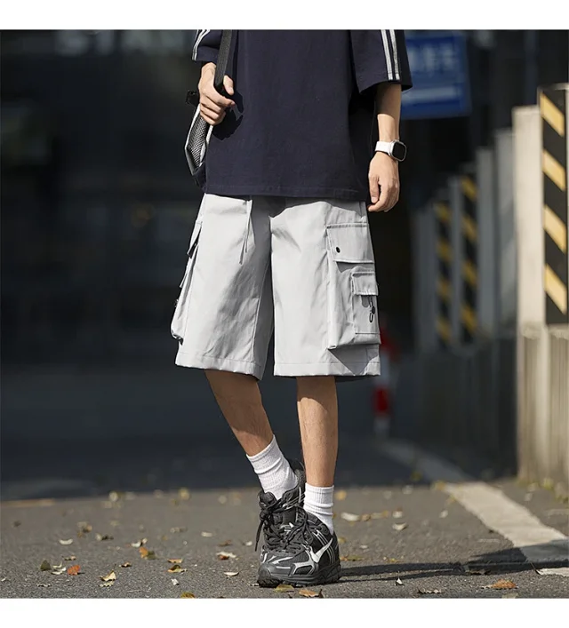 Men's Retro Big Pocket Shorts Detail