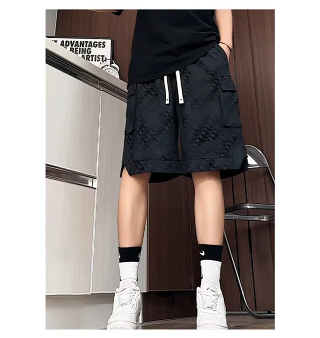 Men's Summer Printed Cargo Shorts Detail