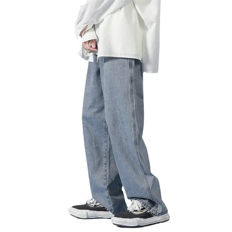 Retro Hong Kong Style Men's Loose Wide - leg Oversize Pants