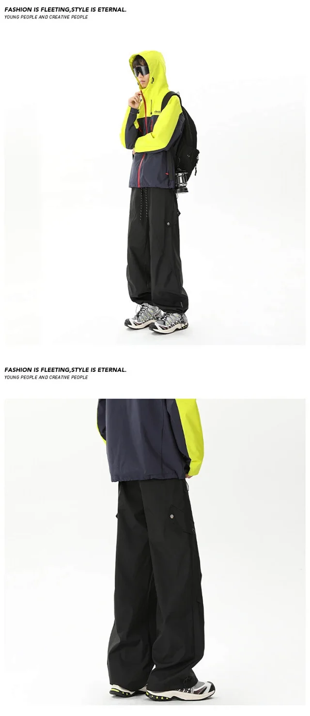 Men's Fleece-Lined Waterproof Ski Pants Detail
