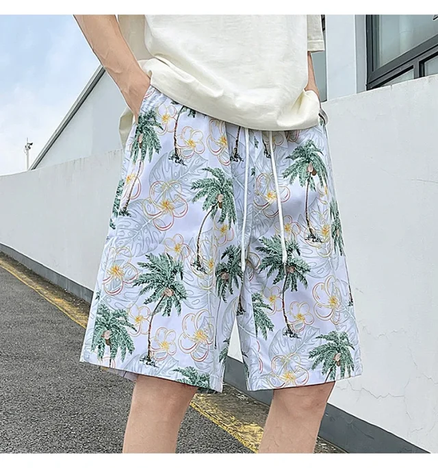 Men's Summer Quick-Dry Beach Shorts Detail