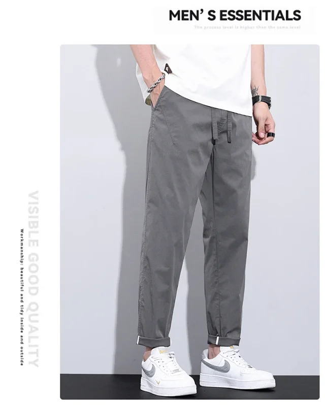 2025 Spring-Summer Men's Tapered Cropped Pants Detail