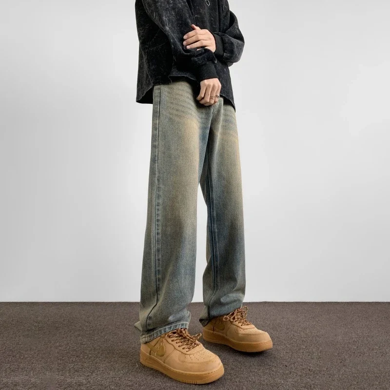 Hip Hop Retro Blue Denim Pants