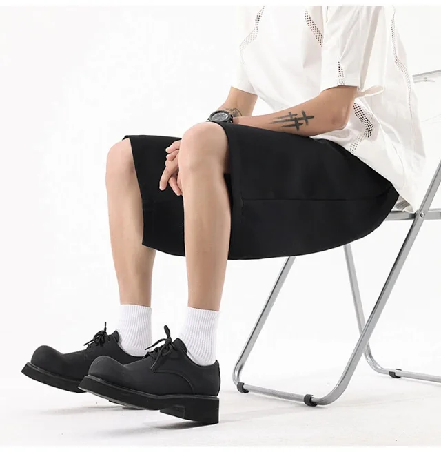 Men's Summer Printed Ice Silk Beach Shorts Detail