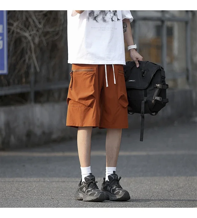Men's Summer Ice Silk Sports Shorts Detail