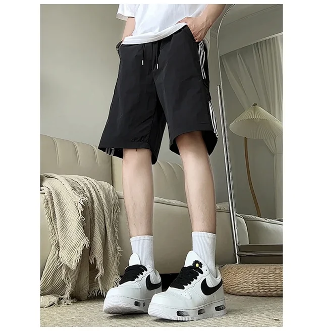 Men's Laser - Perforated Summer Beach Shorts Detail