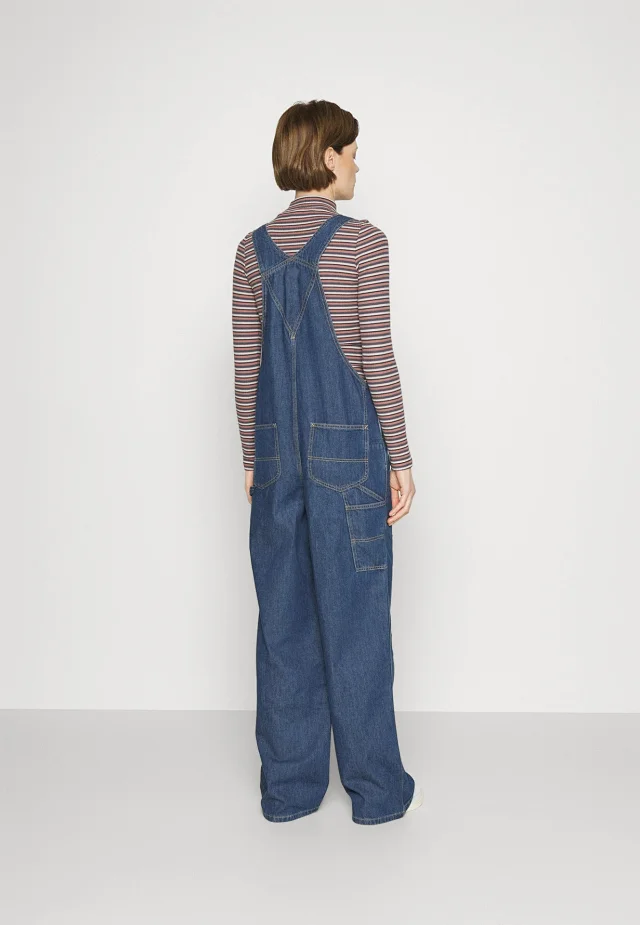 Stylish Loose Denim Overalls for Women Detail